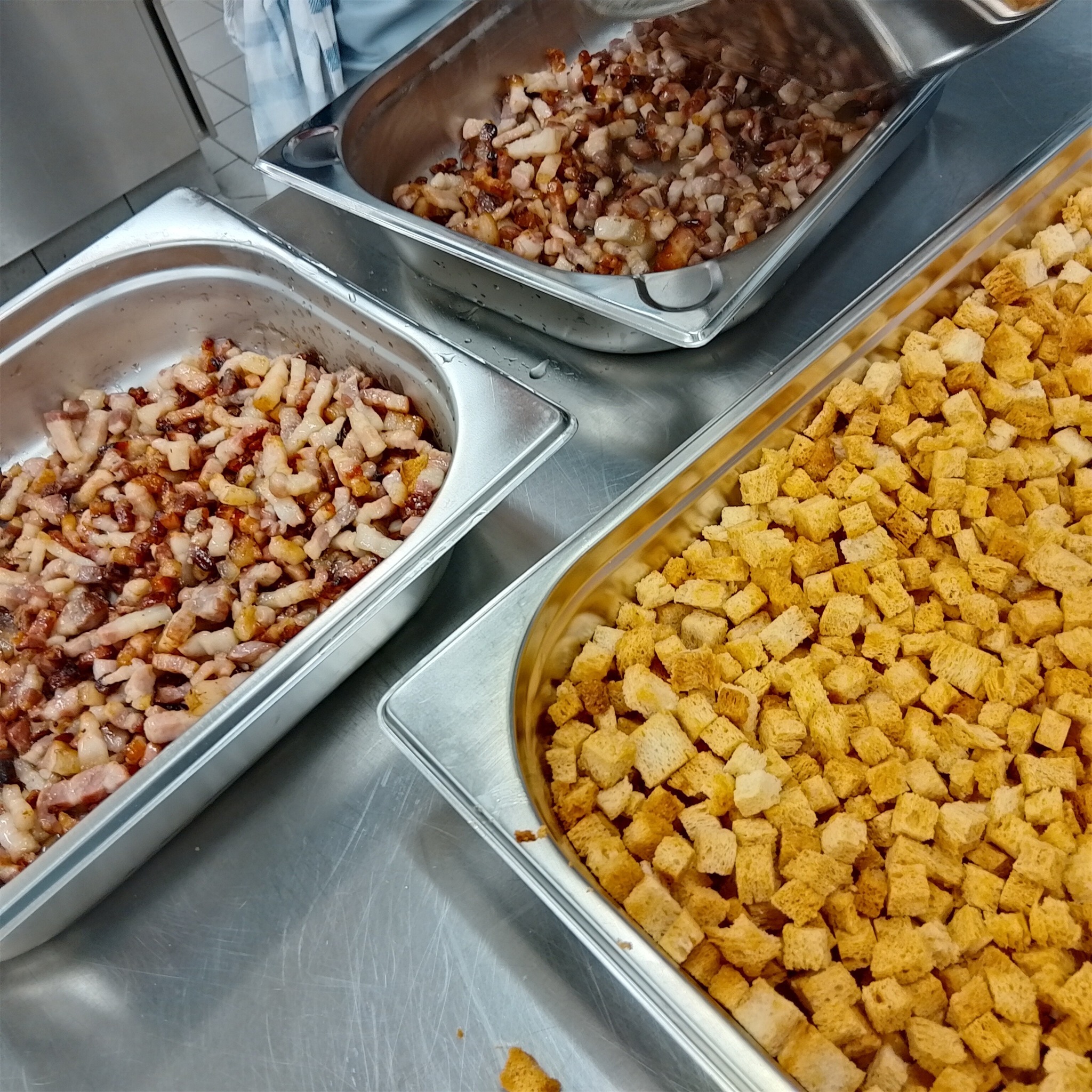 Teamarbeit in der Küche